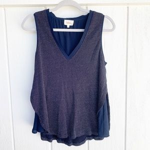 Anthropologie Deletta Lila Layered Tank Top S